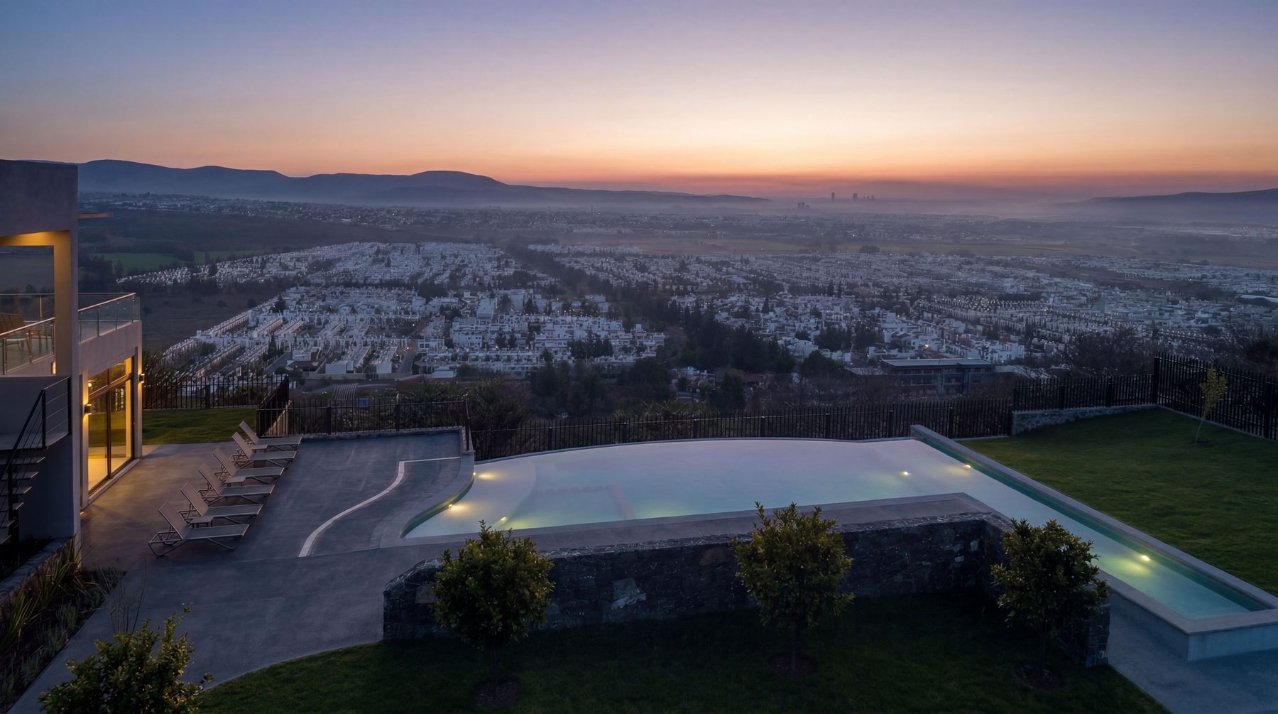 Alberca mirador · pre-amanecer