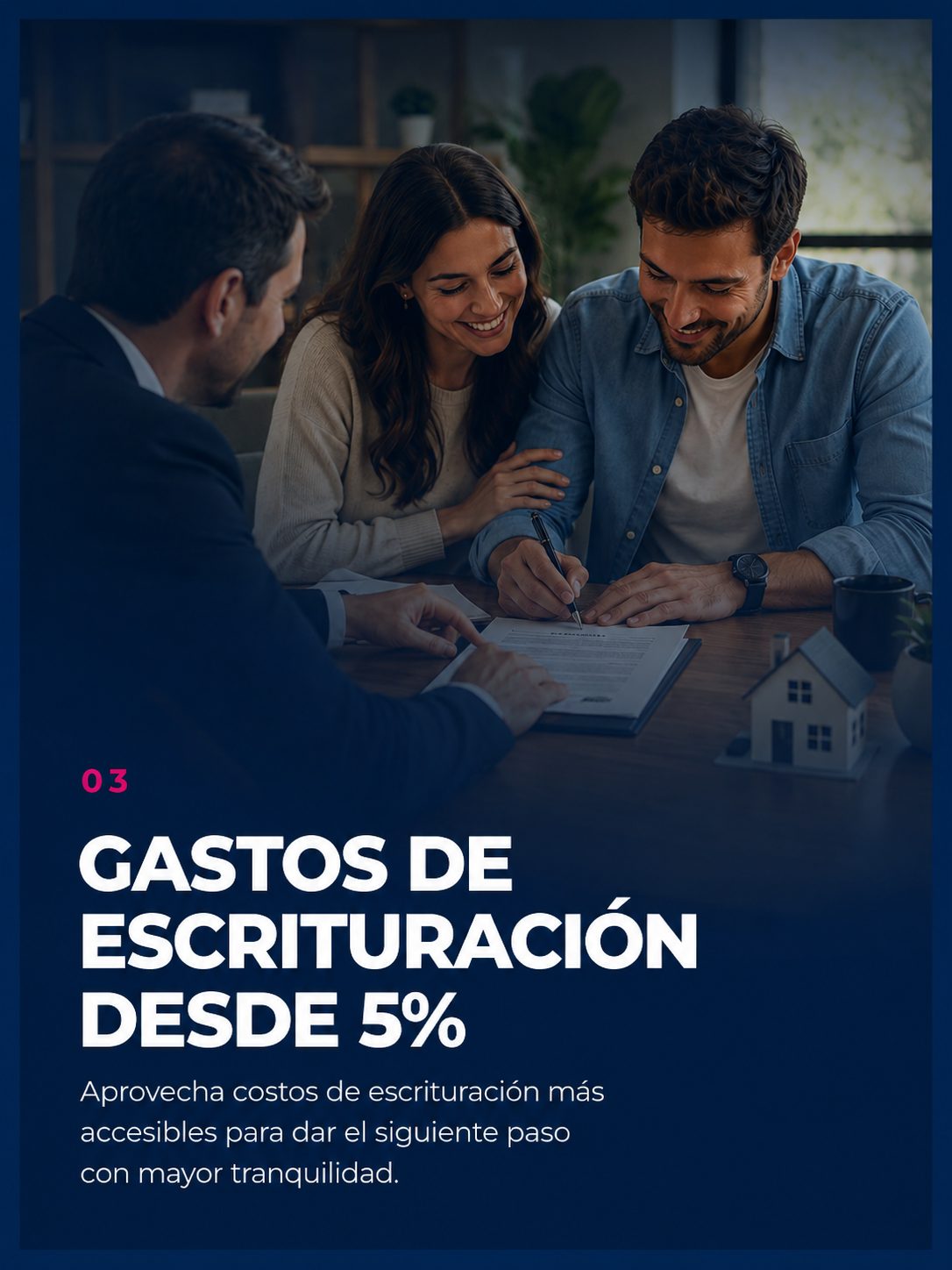 Gastos de escrituración desde 5%