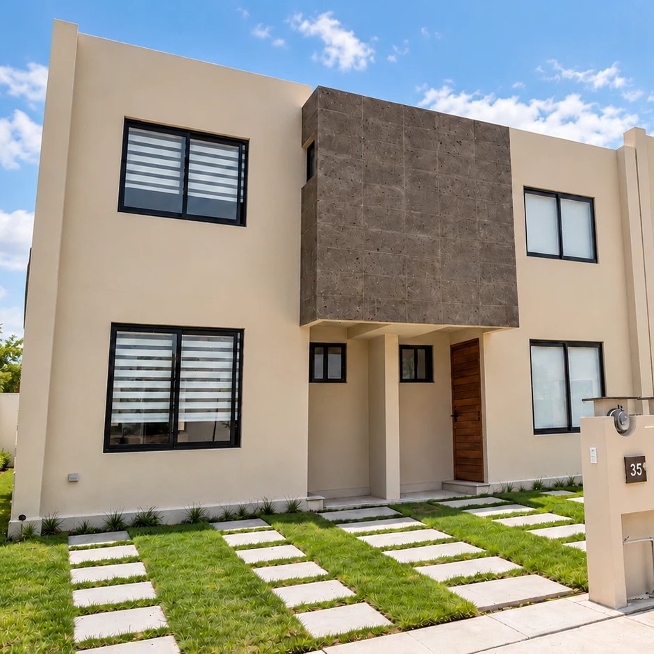 Fachada del modelo Encino