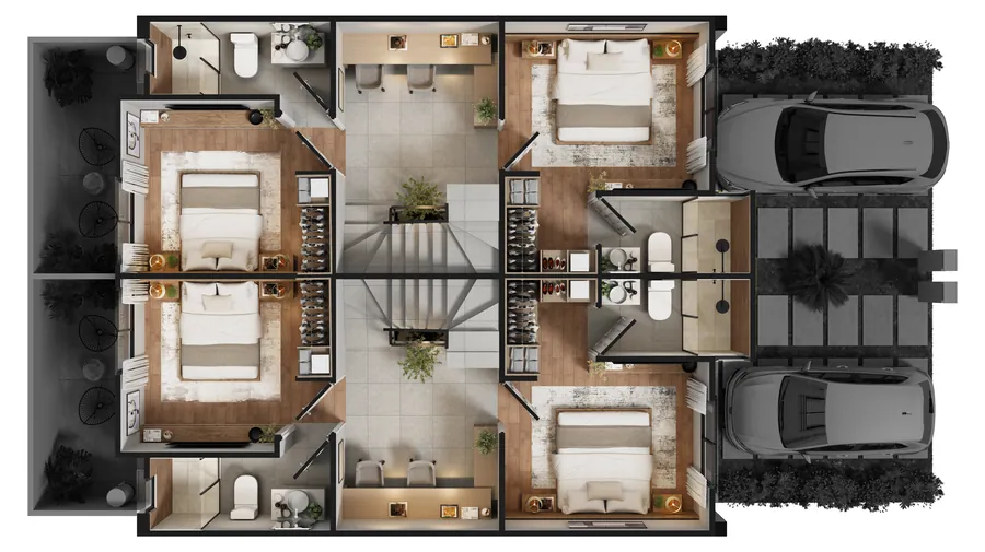 Plano arquitectónico · Planta Alta del modelo Ceiba Roof