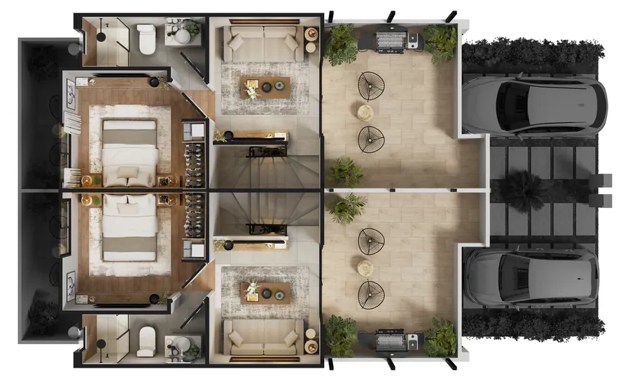 Plano arquitectónico · Roof Garden del modelo Ceiba Roof