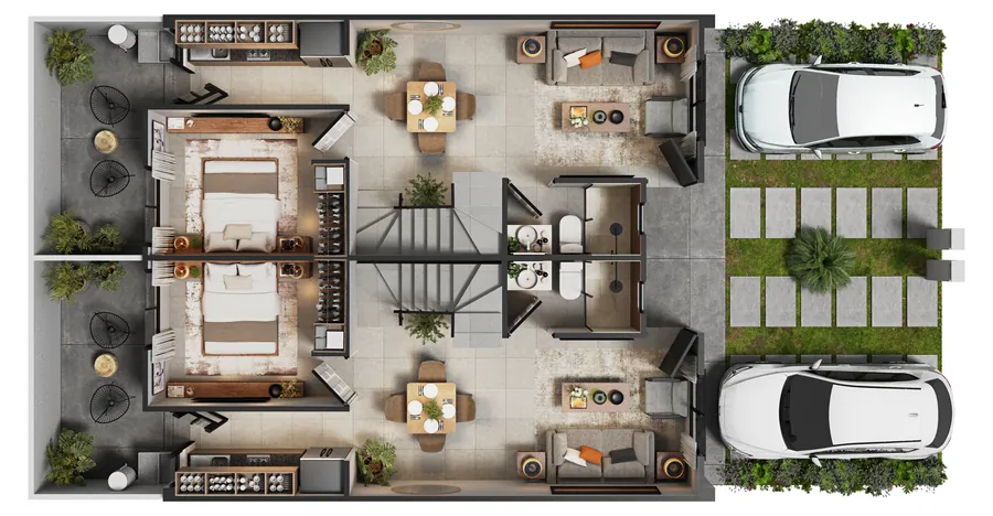 Plano arquitectónico · Planta Baja del modelo Encino