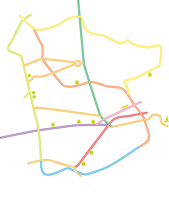 Mapa de ubicación de Meseta Altta Homes en Querétaro, con las principales vialidades
